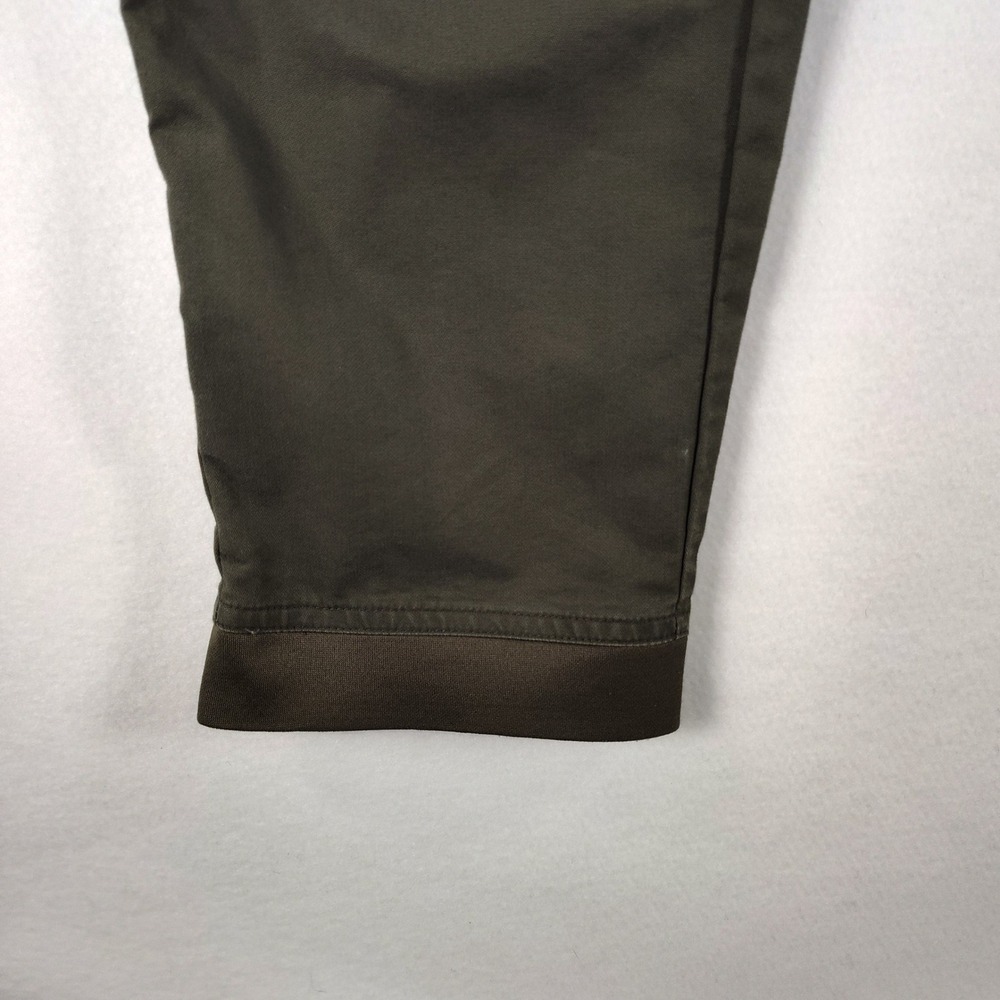 Nike Sportswear Bonded Woven Pants Olive Green Ankle Zip 727344-325 Men 36 - Picture 10 of 16